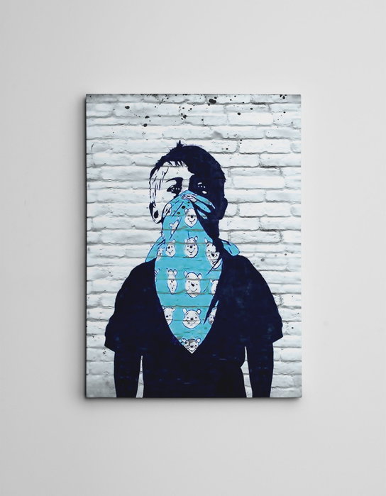 Wallity Lienzo Decorativo Banksy WY124 50 x 70 cm